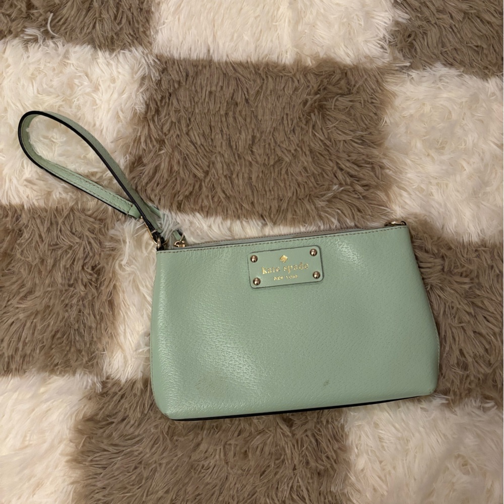 Kate Spade Mint Green Wristlet